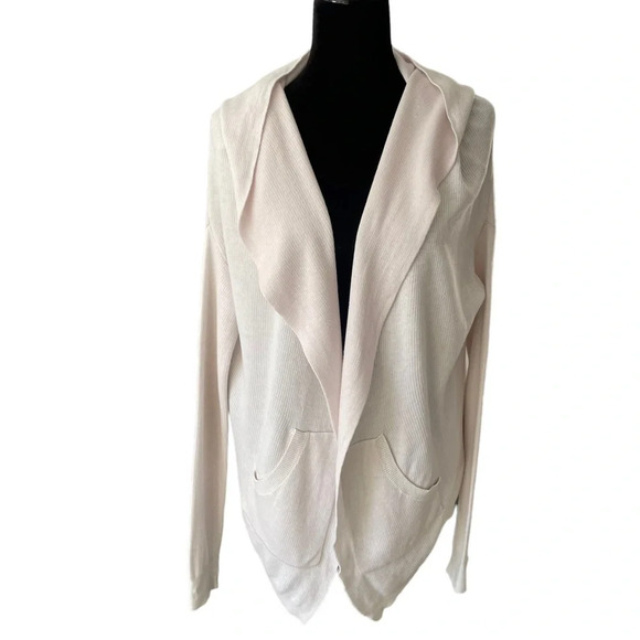 Lululemon Cabin Yogi Wrap Heathered White / Neutral Blush size 8 - Picture 6 of 11